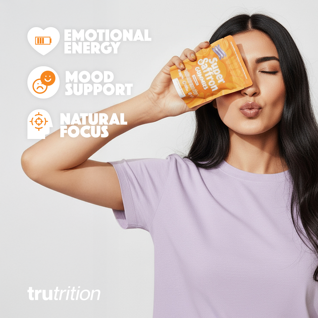 Super Saffron Gummies - Natural Mood, Focus & Stress Support Supplement + Clinically Studied Saffron